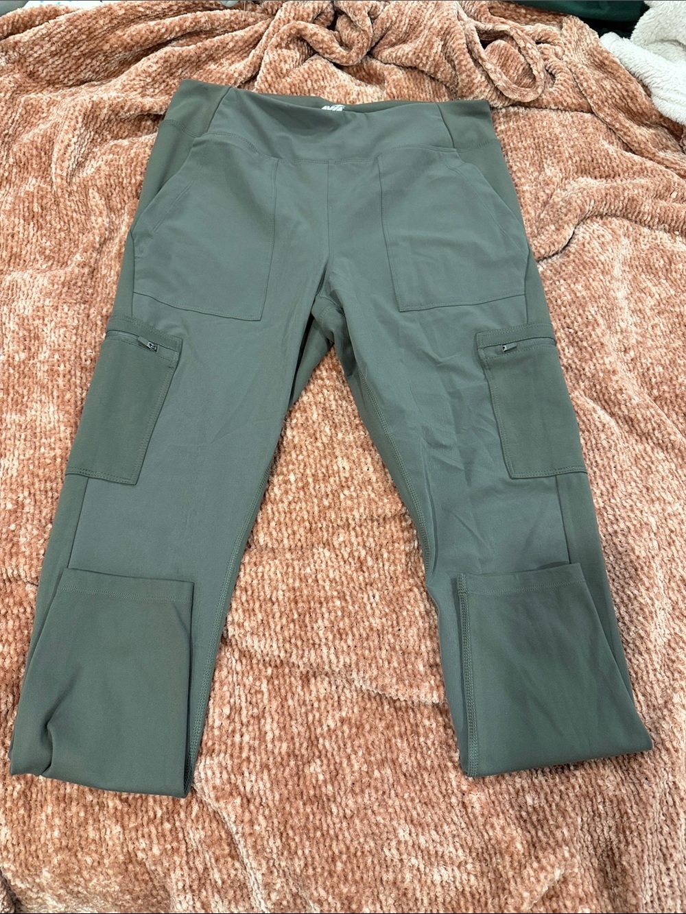 Avia Olive Green Cargo Jogger Pants